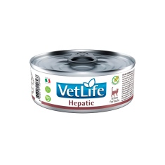 Ração Úmida Farmina Vet Life Hepatic para Gatos Adultos de Todas as Raças 85 g