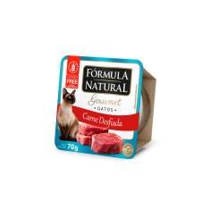 Ração Úmida Fórmula Natural Fresh Meat Gourmet para Gatos Adultos Sabor Carne Desfiada 70 g