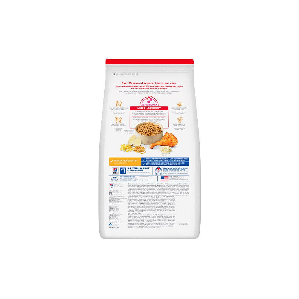 Ração Hill's Science Diet Light com baixas calorias para Gatos Adultos Sabor Frango