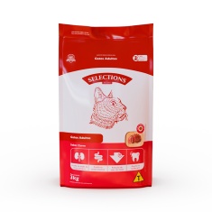 Ração Selections For Pet para Gatos Adultos Sabor Carne