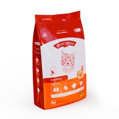 Ração Selections For Pet para Gatos Filhotes Sabor Frango 3Kg