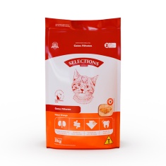 Ração Selections For Pet para Gatos Filhotes Sabor Frango 3Kg