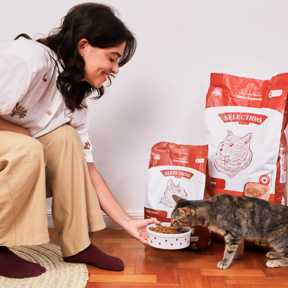 Ração Selections For Pet para Gatos Adultos Castrados Sabor Frango
