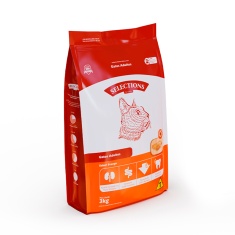 Ração Selections For Pet para Gatos Adultos Sabor Frango