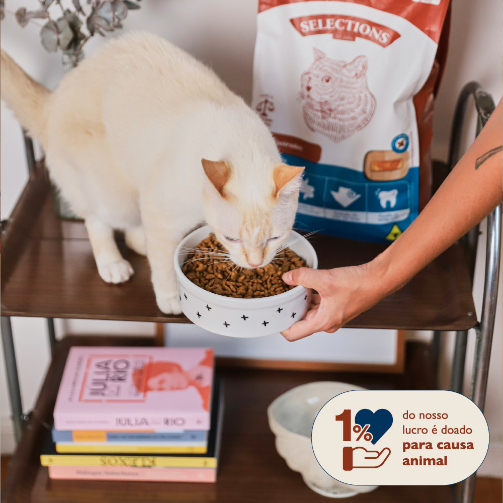 Ração Selections For Pet para Gatos Adultos Castrados Sabor Salmão