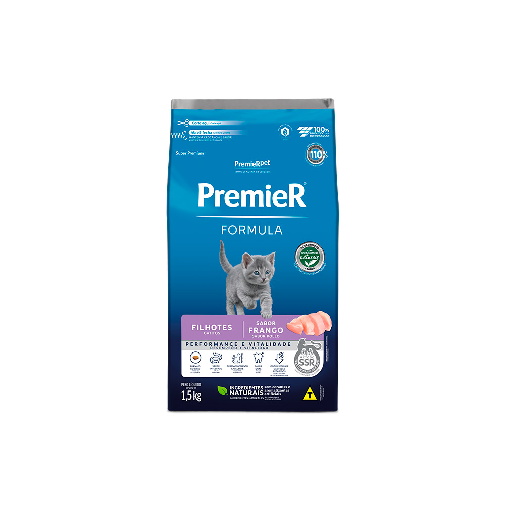 Ração Premier Formula Performance e Vitalidade para Gatos Filhotes Sabor Frango Ração Premier Formula Performance e Vitalidade para Gatos Filhotes Sabor Frango