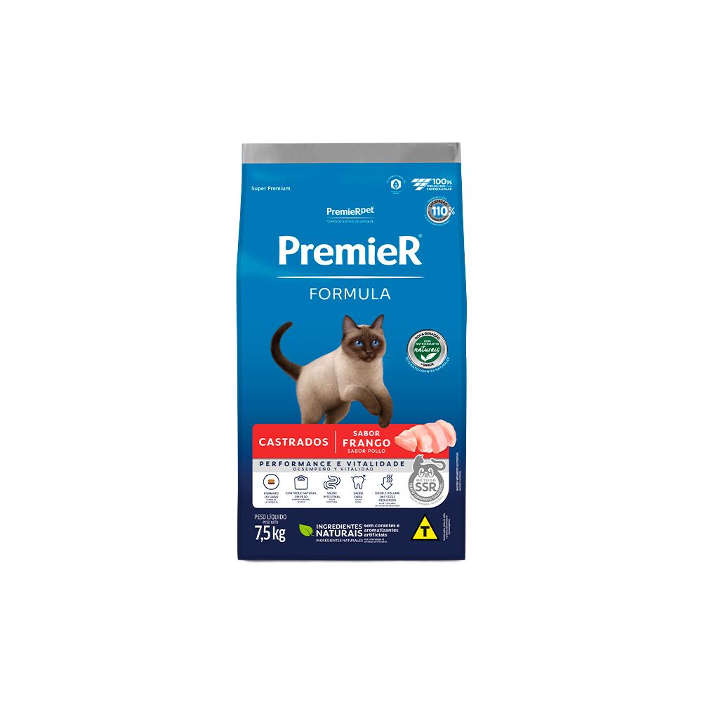 Ração Premier Formula Performance e Vitalidade para Gatos Adultos Cadastrados Sabor Frango Ração Premier Formula Performance e Vitalidade para Gatos Adultos Cadastrados Sabor Frango
