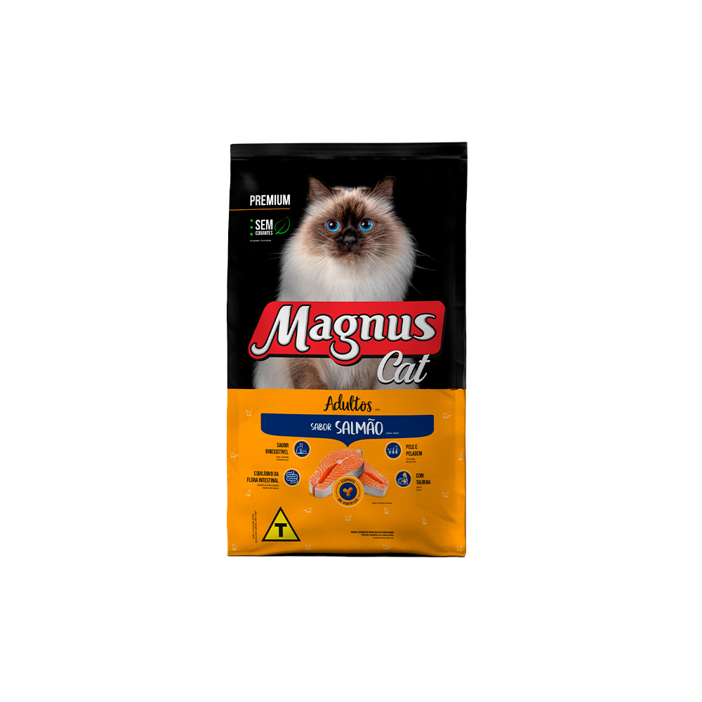 Ração Magnus Sabor Salmão para Gatos Adultos
