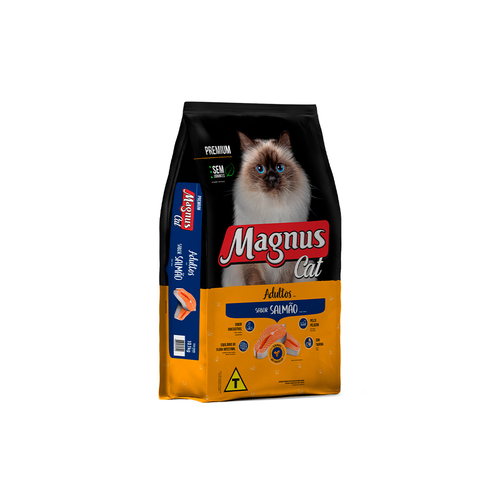 Ração Magnus Sabor Salmão para Gatos Adultos
