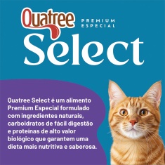 Ração Quatree Select para Gatos Castrados Sabor Frango e Arroz 10,1 kg