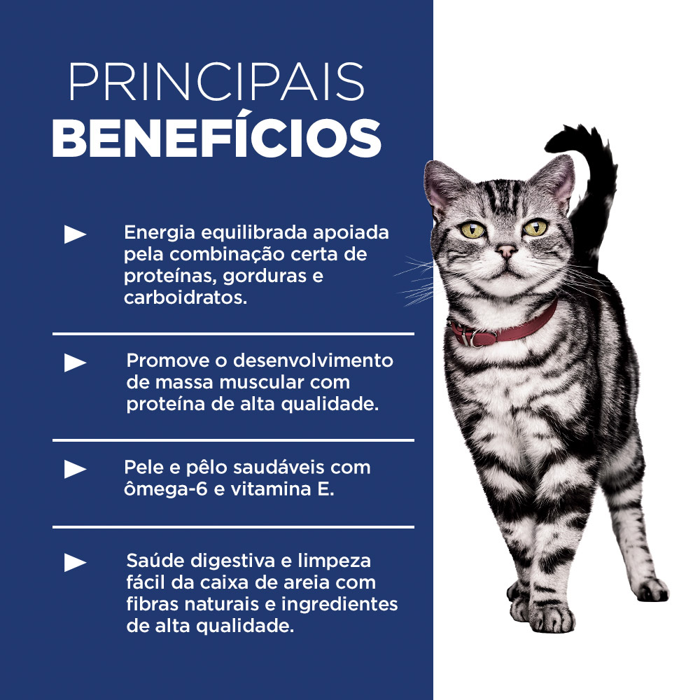 Ração Seca Hill's Science Diet Indoor para Gatos Adultos Castrados Sabor Frango