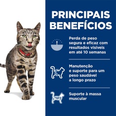 Ração Seca Hill's Science Diet Peso Perfeito para Gatos Adultos Sabor Frango 1.36kg