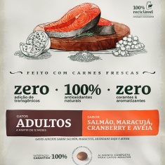 Ração Bionatural Prime Gatos Adultos Sabor Salmão 1,5 kg