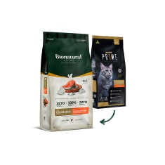 Ração Bionatural Prime para Gatos Castrados Salmão, Maracujá, Cranberry e Chia