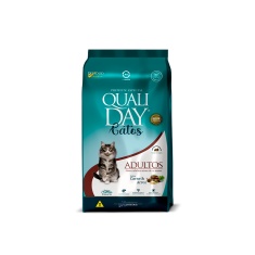 Ração Qualiday para Gatos Adultos Sabor Carne 2,5 kg