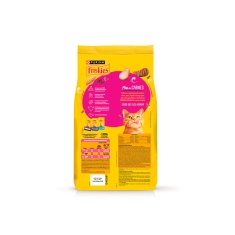 Ração Friskies Mix de Carne para Gatos Adultos Sabor Carne, Peru, Fígado e Frango