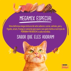 Ração Friskies Megamix para Gatos Adultos