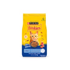 Ração Friskies Mar de Sabores para Gatos Adultos Sabor Atum, Salmão e Camarão