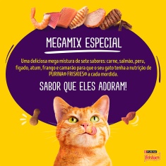 Ração Friskies Megamix para Gatos Adultos Castrados
