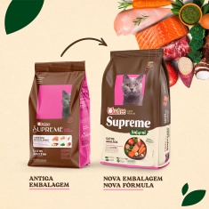 Ração Quatree Supreme para Gatos Adultos Sabor Salmão e Batata Doce