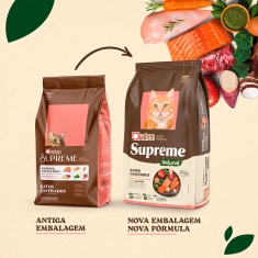 Ração Quatree Supreme para Gatos Castrados Sabor Salmão e Batata Doce 2,5 kg