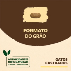 Ração Quatree Supreme para Gatos Castrados Sabor Frango e Batata Doce 2,5 kg
