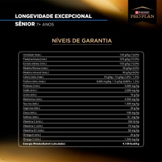 Ração Nestlé Purina Pro Plan Longevidade Excepcional para Gatos Sênior +7 Sabor Frango