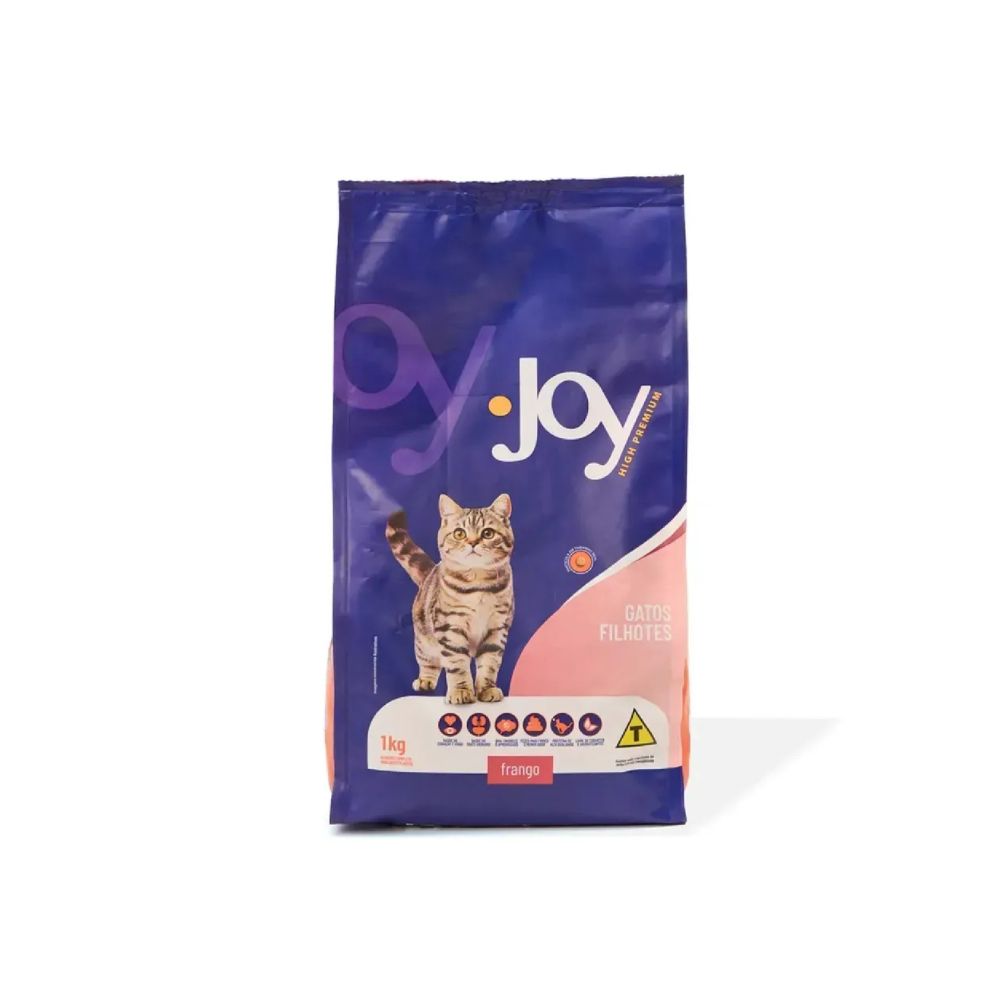 Ração Joy High Premium para Gatos Filhotes Sabor Frango