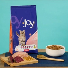 Ração Joy High Premium para Gatos Filhotes Sabor Frango