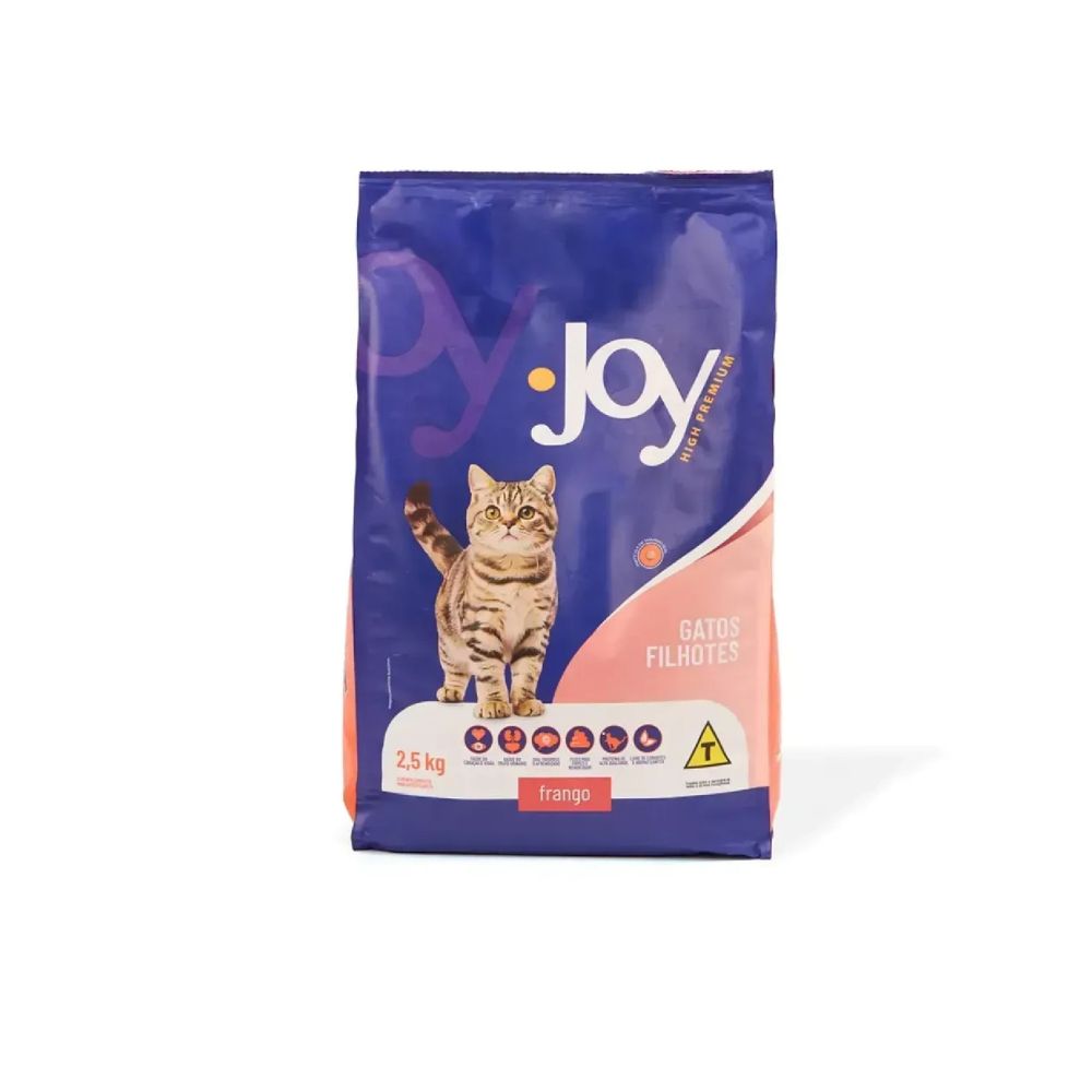 Ração Joy High Premium para Gatos Filhotes Sabor Frango
