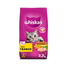 Ração Whiskas para Gatos Adultos Sabor Frango