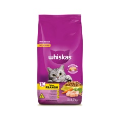 Ração Whiskas para Gatos Adultos Sabor Frango