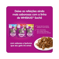 Ração Whiskas para Gatos Adultos Sabor Frango