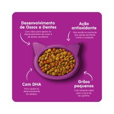 Ração Whiskas para Gatos Filhotes Sabor Carne e Leite