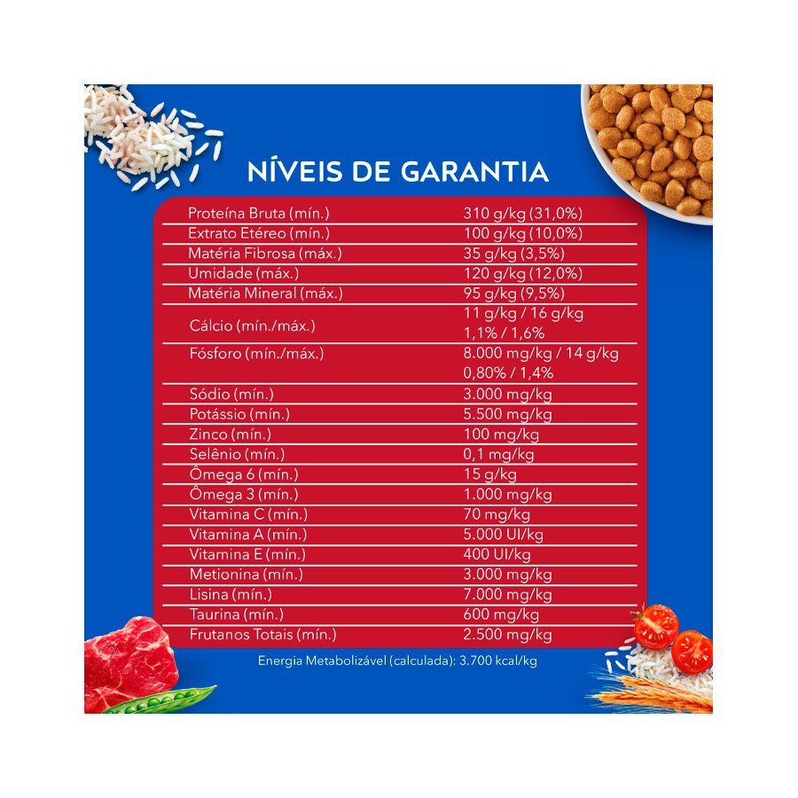 Ração Cat Chow para Gatos Adultos Sabor Carne