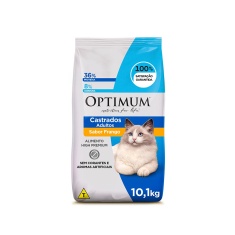 Ração Optimum para Gatos Adultos Castrados Sabor Frango