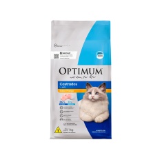 Ração Optimum para Gatos Adultos Castrados Sabor Frango
