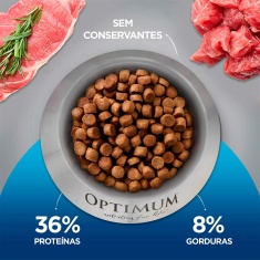 Ração Optimum para Gatos Adultos Castrados Sabor Carne