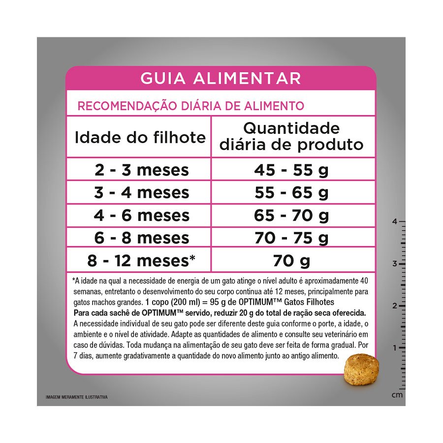 Ração Optimum para Gatos Filhotes de 2 à 12 meses sabor Frango