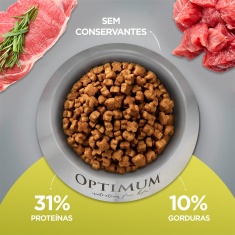 Ração Optimum para Gatos Adultos 1+ anos sabor Carne