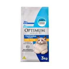Ração Optimum para Gatos Adultos Castrados Sabor Frango