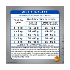 Ração Optimum para Gatos Adultos Castrados Sabor Frango