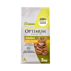 Ração Optimum para Gatos Adultos 1+ anos sabor Frango