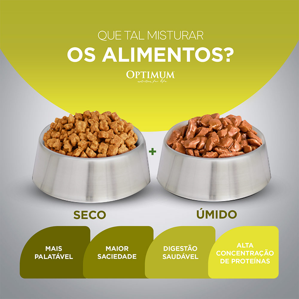 Ração Optimum para Gatos Adultos 1+ anos sabor Frango