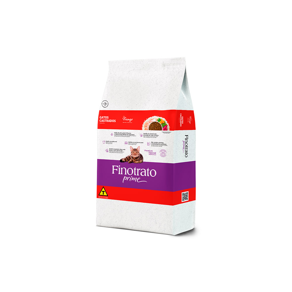 Ração Finotrato Prime para Gatos Castrados 10,1 kg