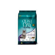 Ração Qualiday para Gatos Adultos Castrados Sabor Carne