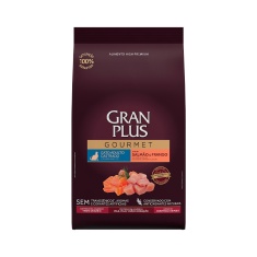 Ração GranPlus Gourmet para Gatos Castrados Sabor Salmão e Frango