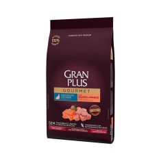 Ração GranPlus Gourmet para Gatos Castrados Sabor Salmão e Frango