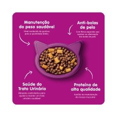 Ração Whiskas para Gatos Adultos Castrados Sabor Peixe