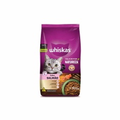 Ração Whiskas Melhor Por Natureza Salmão para Gatos Adultos
